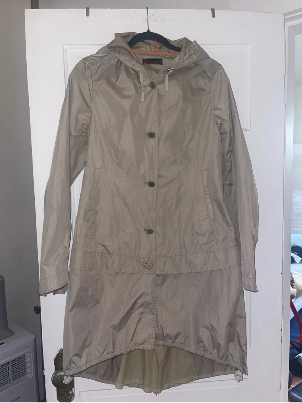 Cop Copine Women's Hooded Trench Coat - Taupe